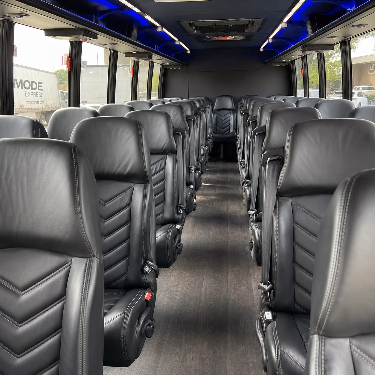 25 passenger minibus interior