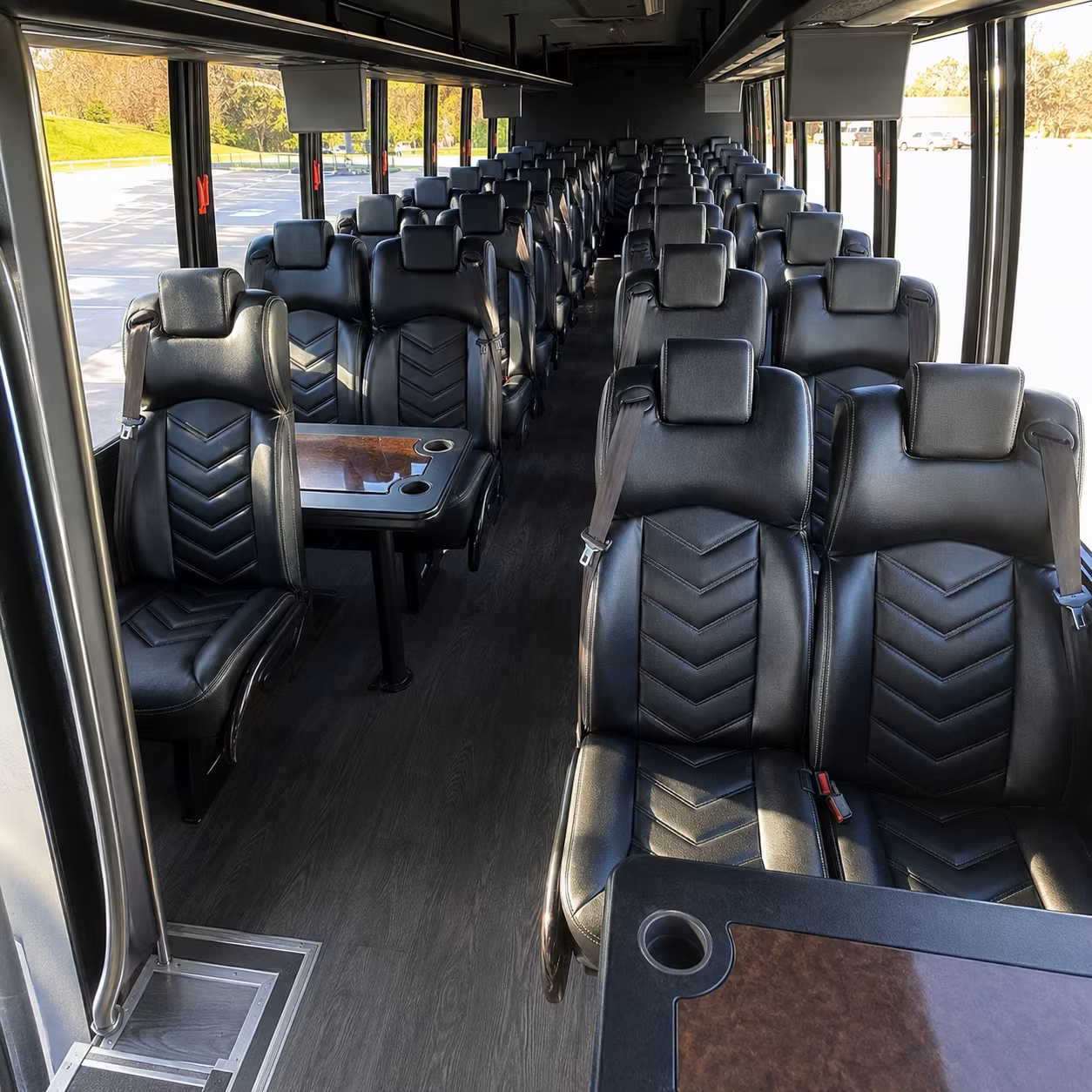 28 passenger minibus interior