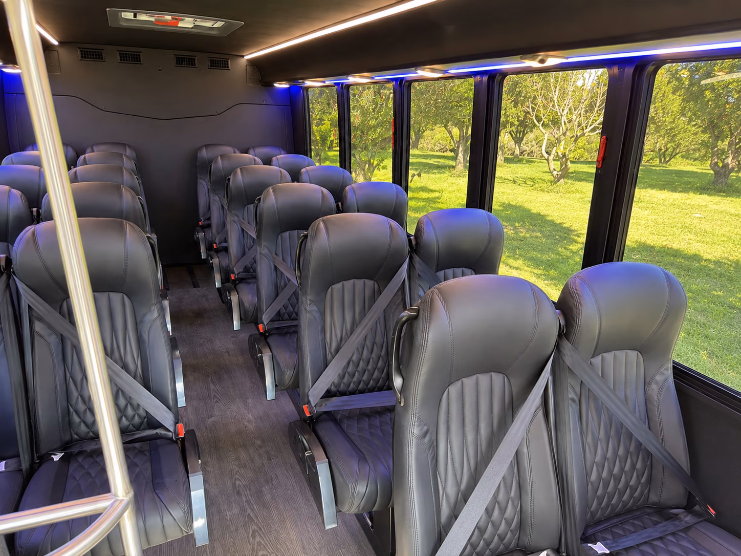 corporate shuttle buses for mountain view tech campuses and office parks