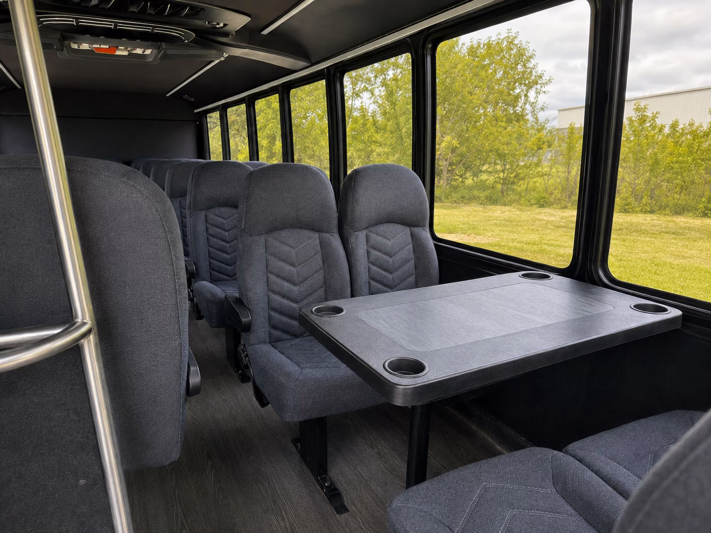 mountain view 20 passenger minibus inside