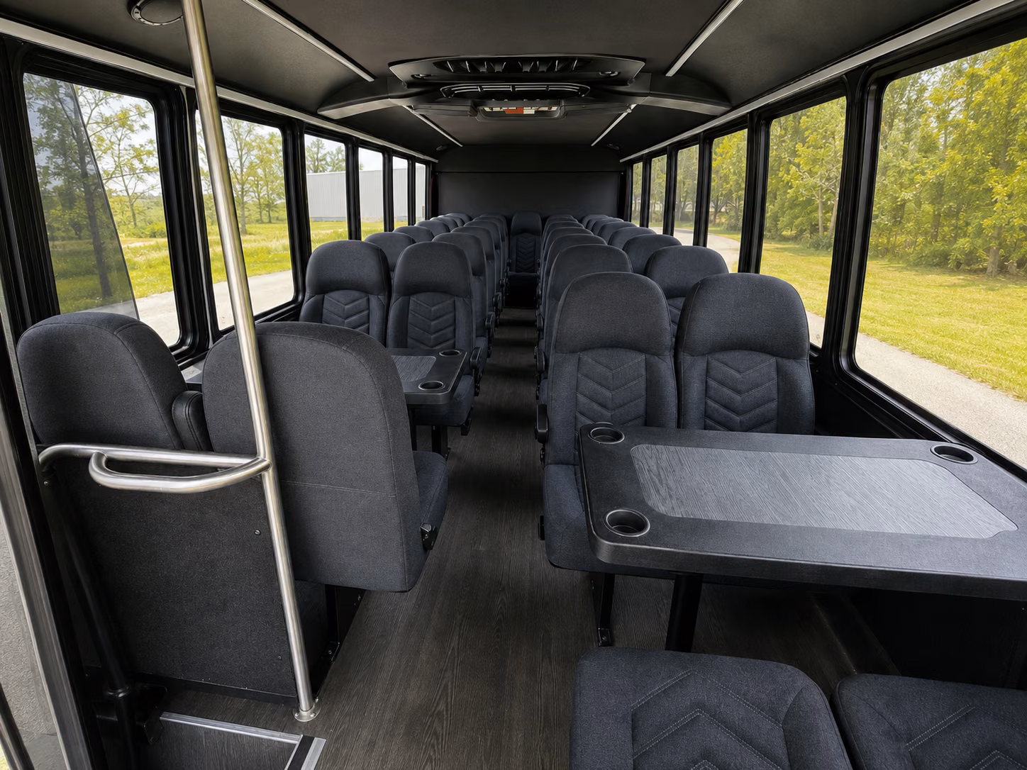 mountain view 20 passenger minibus interior