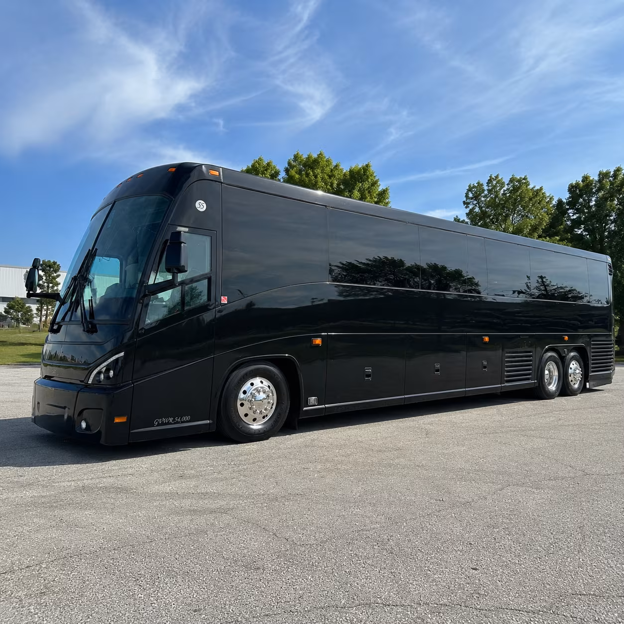 mountain view 47 passenger charter bus