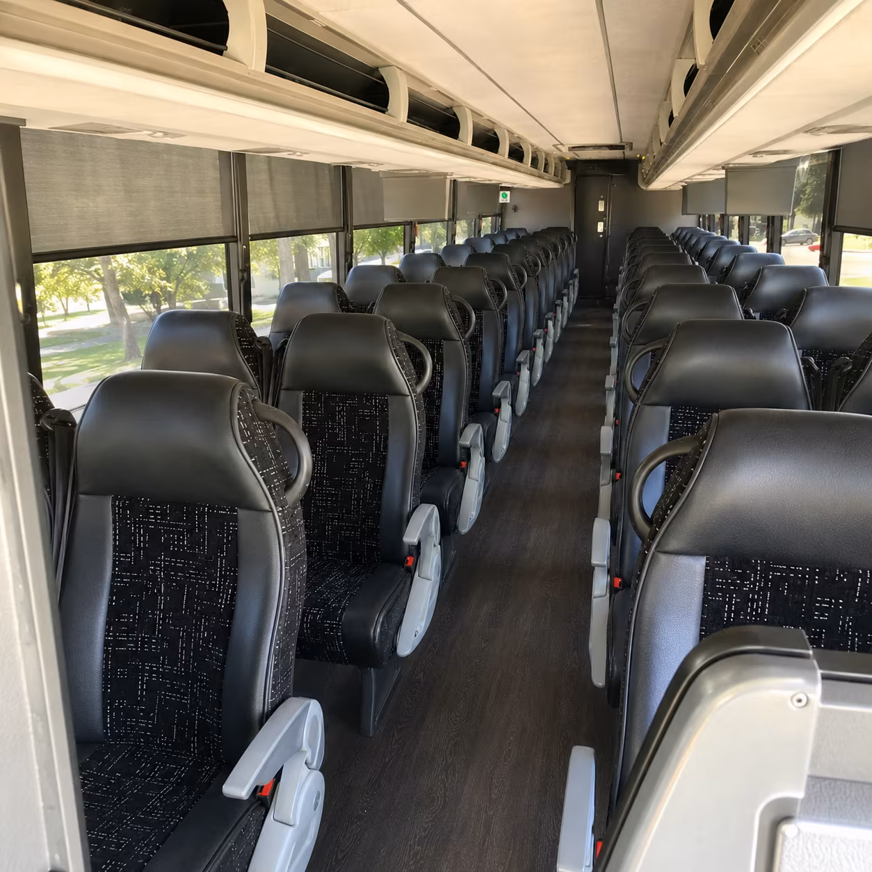 mountain view charter bus interior