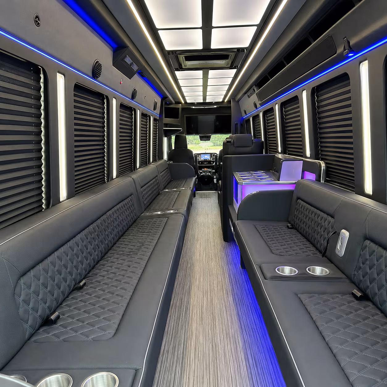 mountain view party bus inside