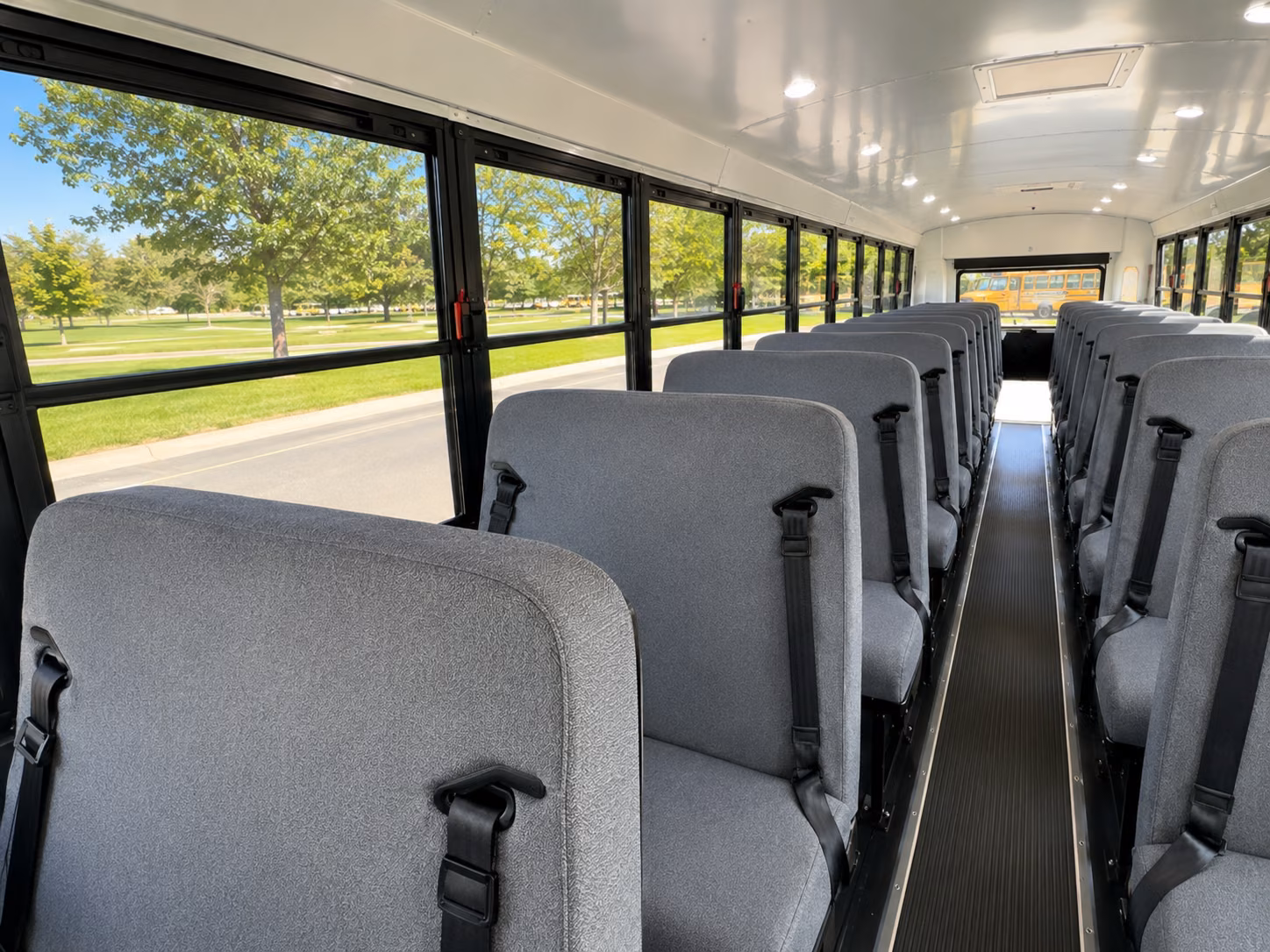 mountain view school bus inside