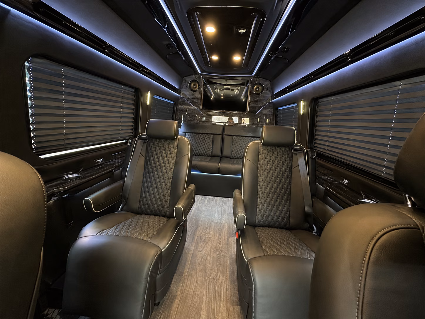 mountain view sprinter van with driver interior