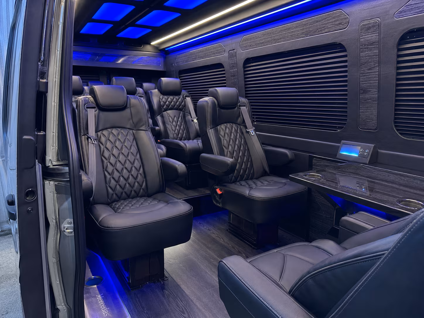 sprinter van with driver inside